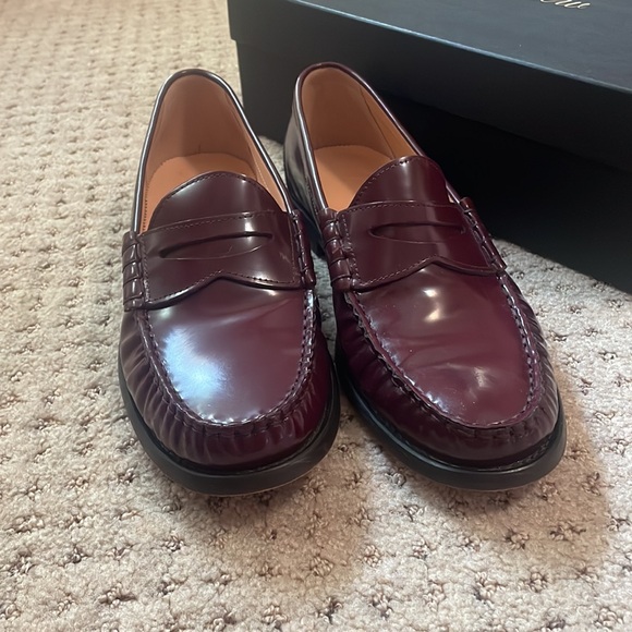 Jcrew penny loafers. Color- burgundy! Worn a few times. Great condition!! - Picture 2 of 4